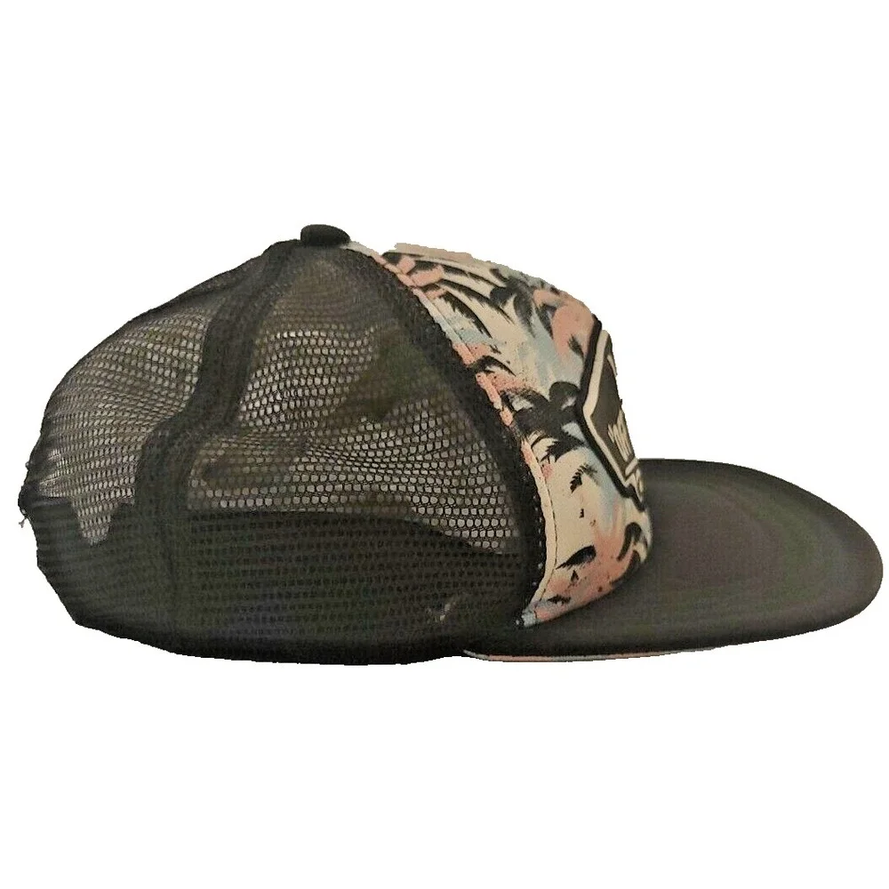 Vans Off The Wall Palm Tree Snapback Hat Mesh Back